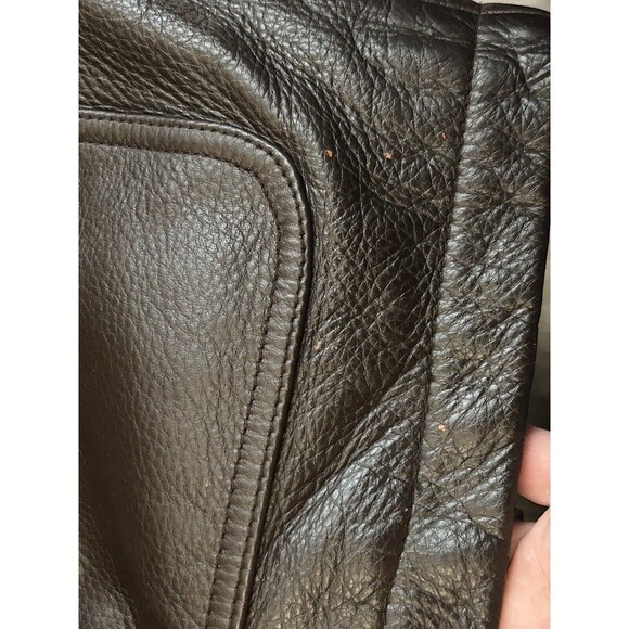 Structure Men’s Size XL Vintage Brown Leather Coat Jacket Lining Insert - Picture 16 of 16